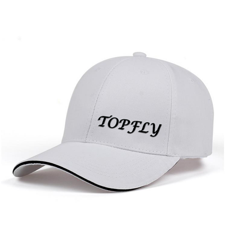 Custom six panel 100% cotton baseball cap, curved brim Custom feature sandwich Dad cap sport cap