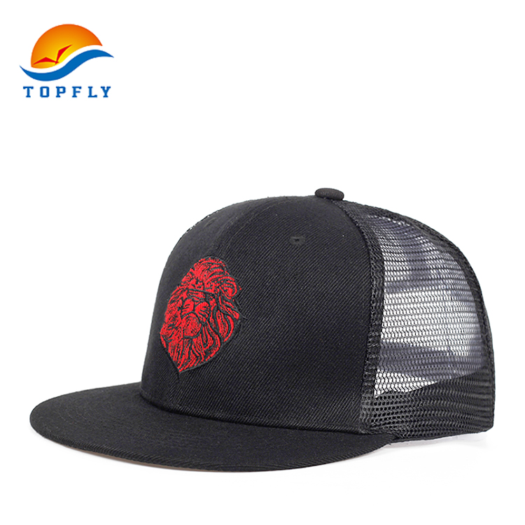 Factory Custom 5 Panel 3D Embroidery  Mesh Cap Manufacturer Shenzhen Dingguan Trucker Hats Custom Logo Mens Trucker Hat