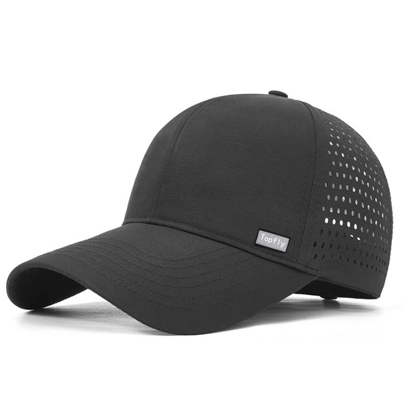 Custom Mens Laser Cut Hole Sweat Waterproof Floatable Floating Float 5 Panel 6 Panel 7 panel Golf Snapback Caps Hats for Topfly