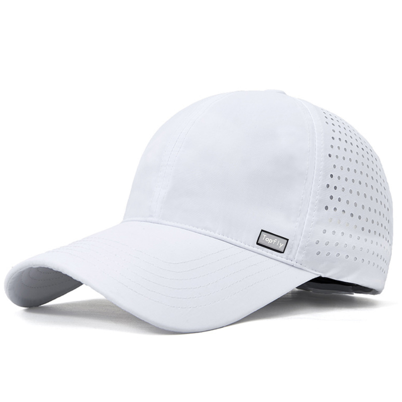 Custom Mens Laser Cut Hole Sweat Waterproof Floatable Floating Float 5 Panel 6 Panel 7 panel Golf Snapback Caps Hats for Topfly