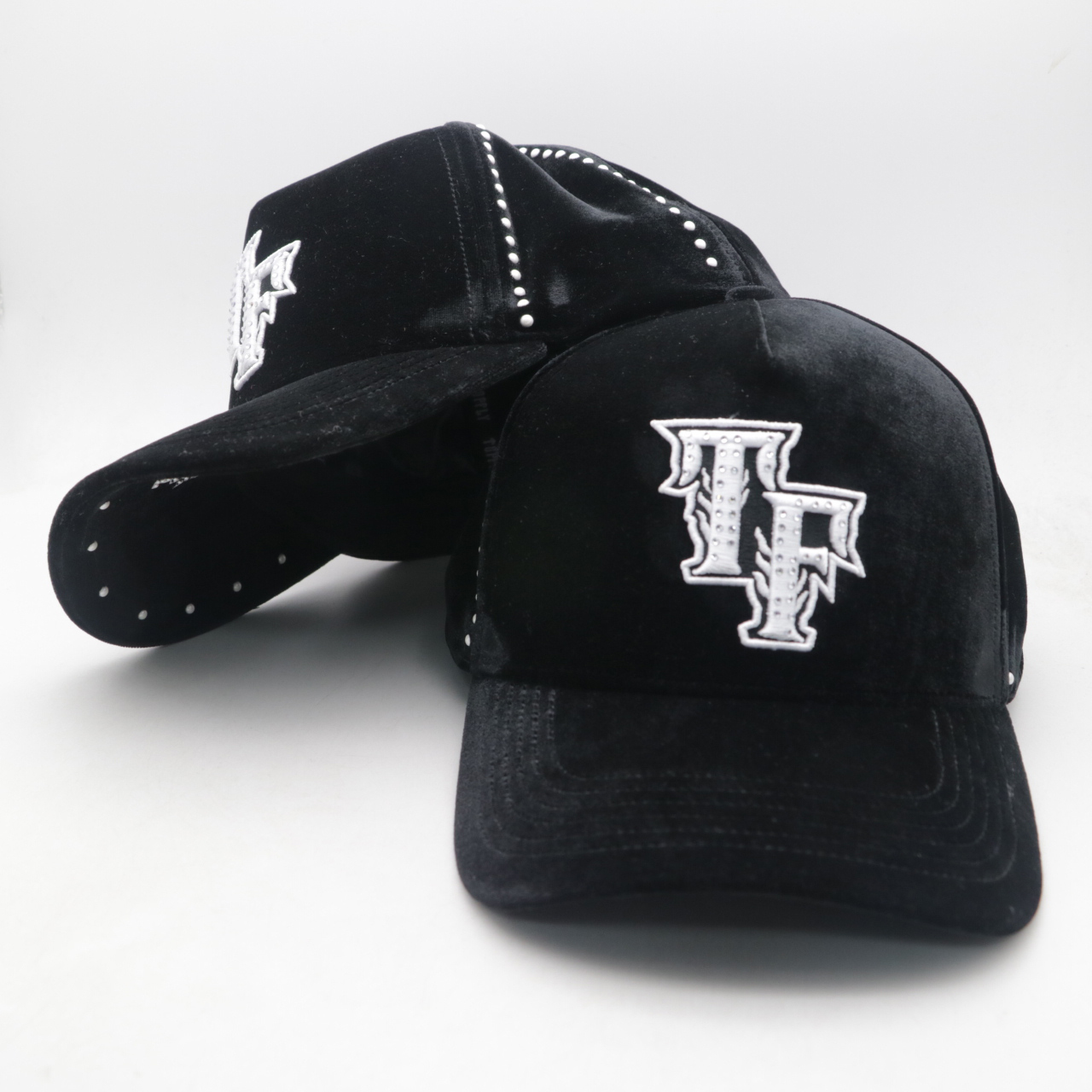TOFLY Custom 5-Panel Baseball Hat with Stylish NFC Sports Logo Rhinestone Dandy Design Wholesale OEM Casual Performance Cap