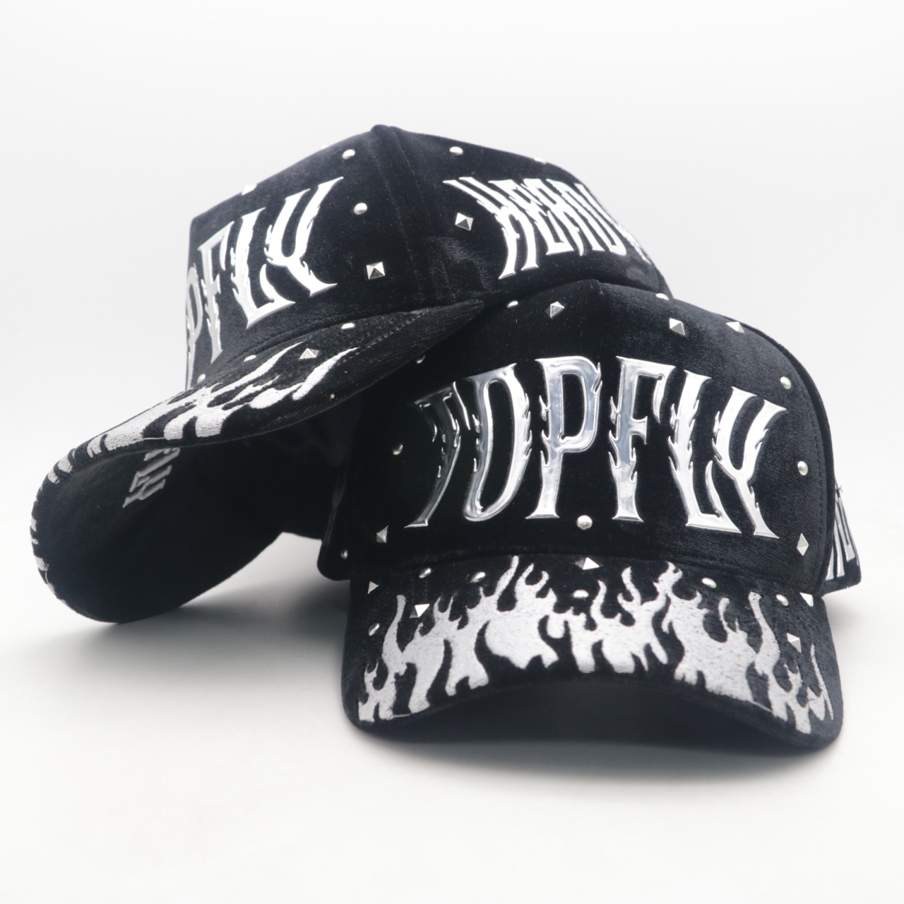 TOFLY Wholesale OEM Custom 5 Panel Baseball Hat Dandy Rhinestone Logo Stylish NFC Sports Logo for Casual Performance