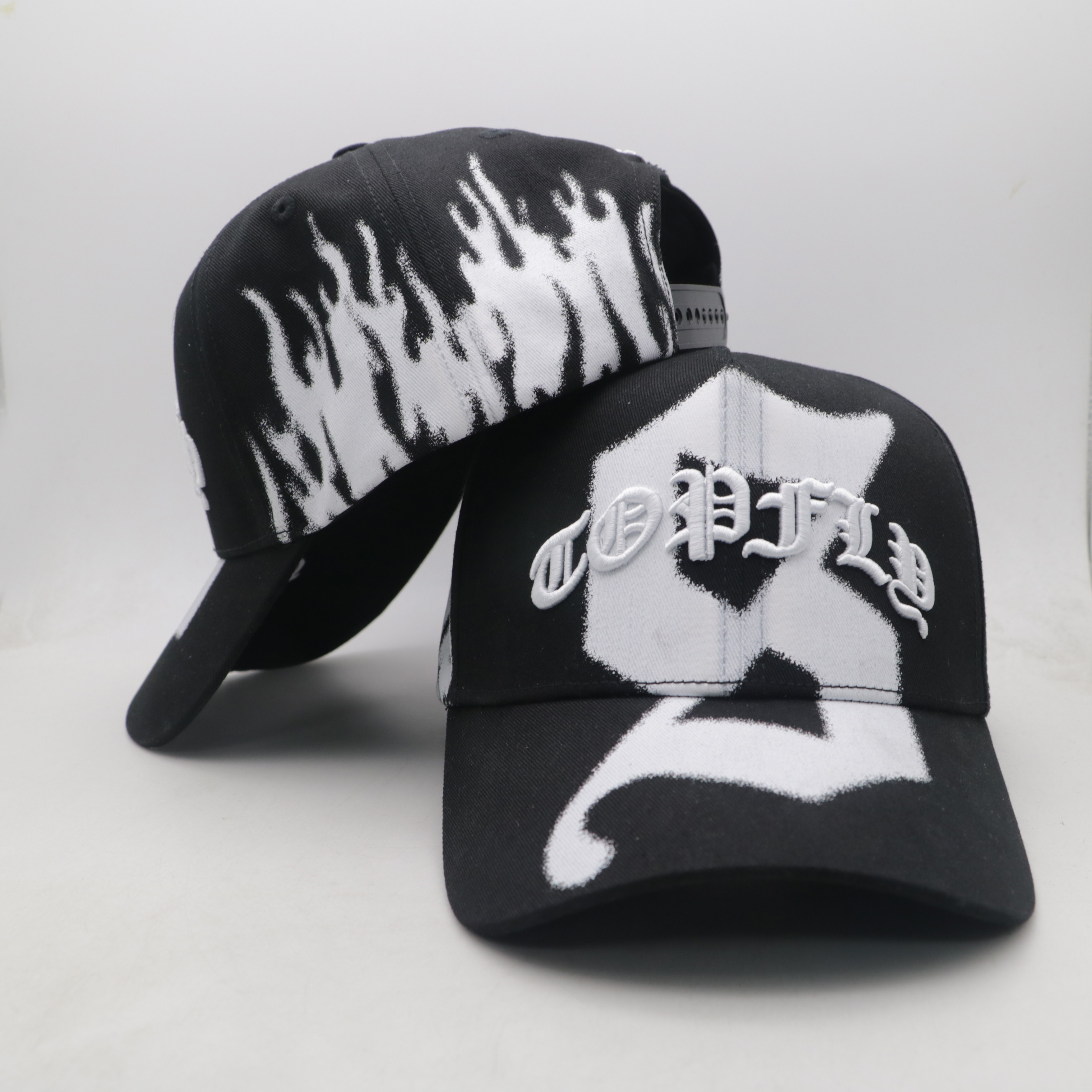 Wholesale 5 Panel Dandy Hats High Quality Black Baseball Cap with Satin Lining and Embroidery Logo 100% Polyester Suede Brim