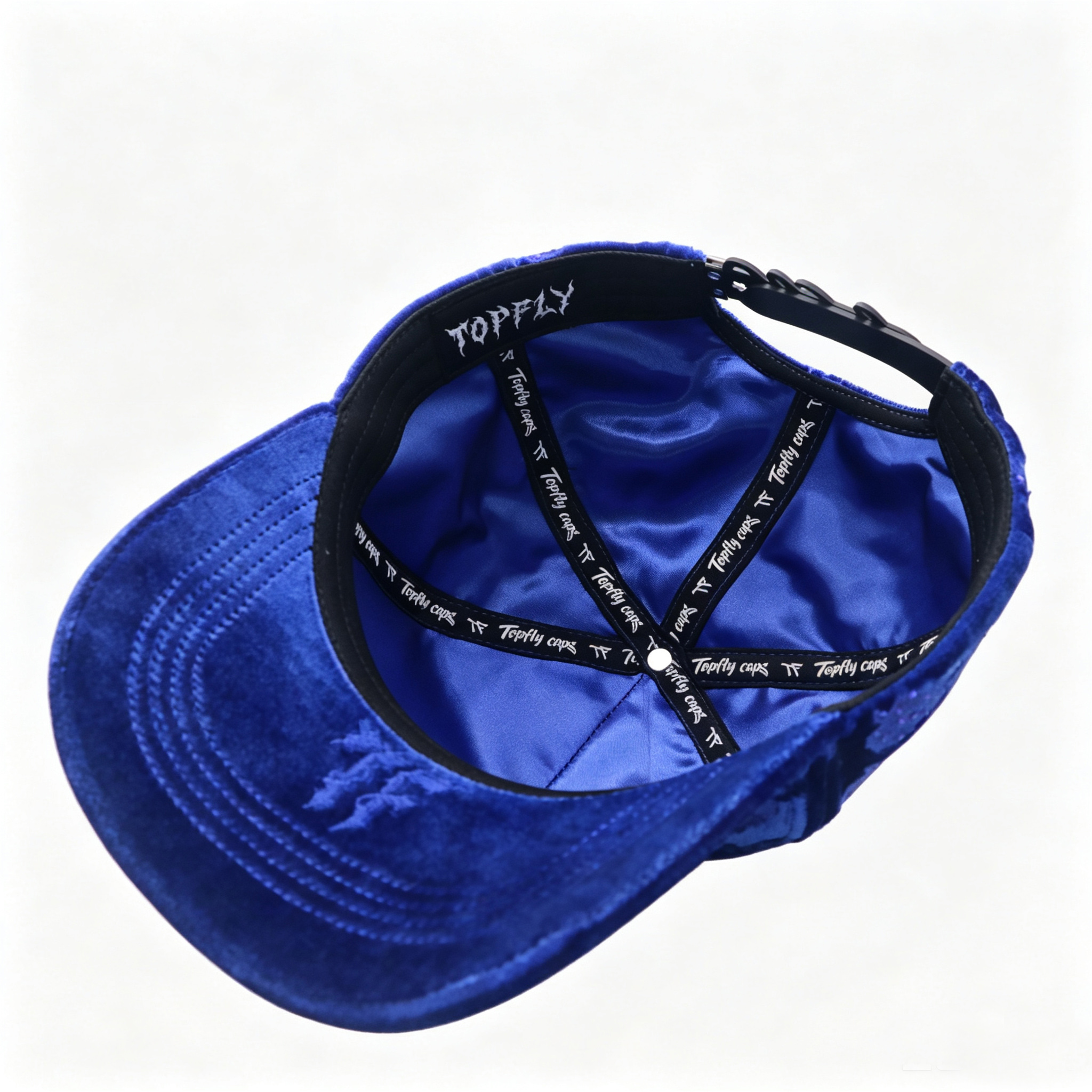 Fashion Velvet Baseball Cap Embossed Rose With Rhinestones Custom Bling Metal Logo Trucker Hat