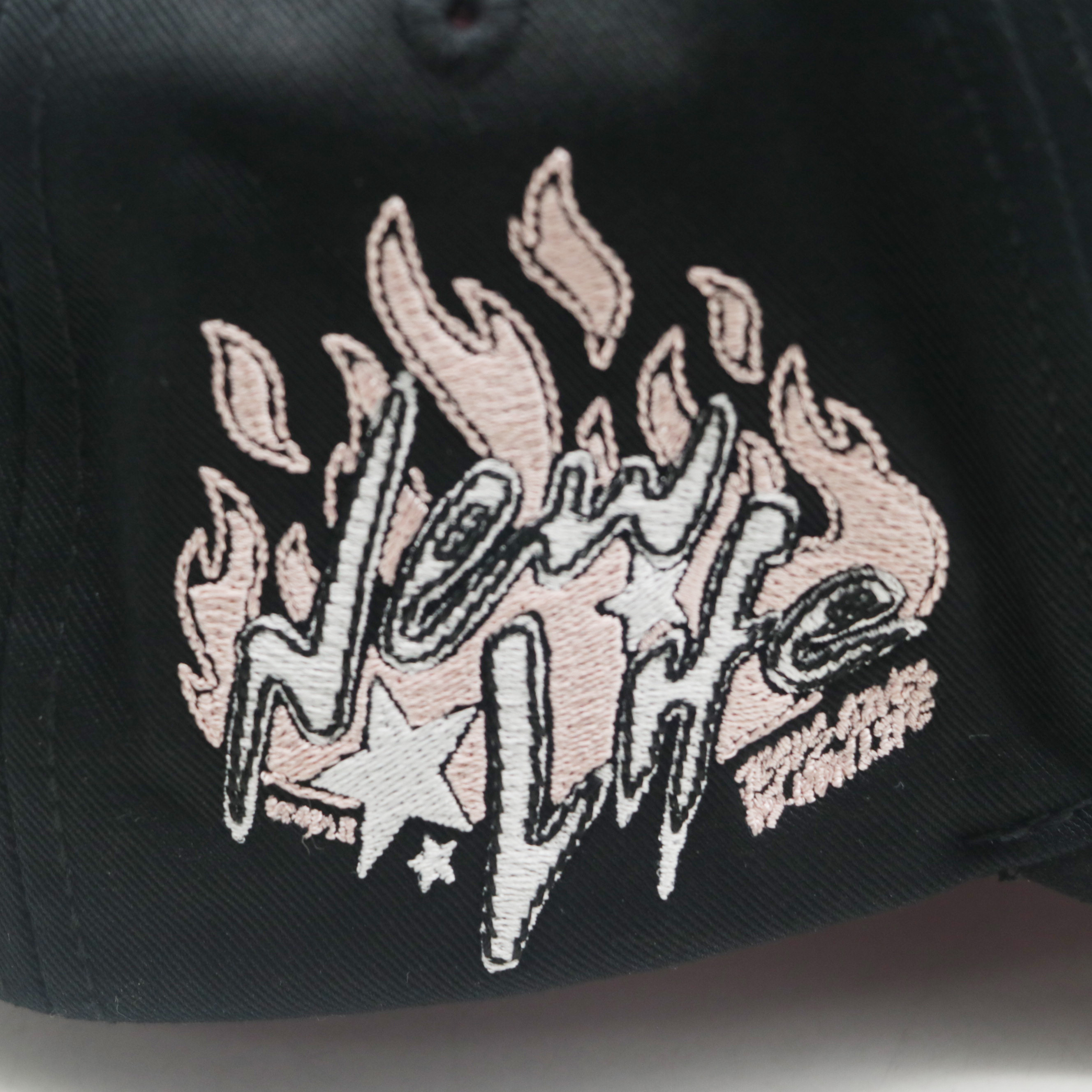 Music Note Star Butterfly Embroidery Baseball Cap,Custom 3D Puff Embroidered Streetwear Adjustable Trucker Hat