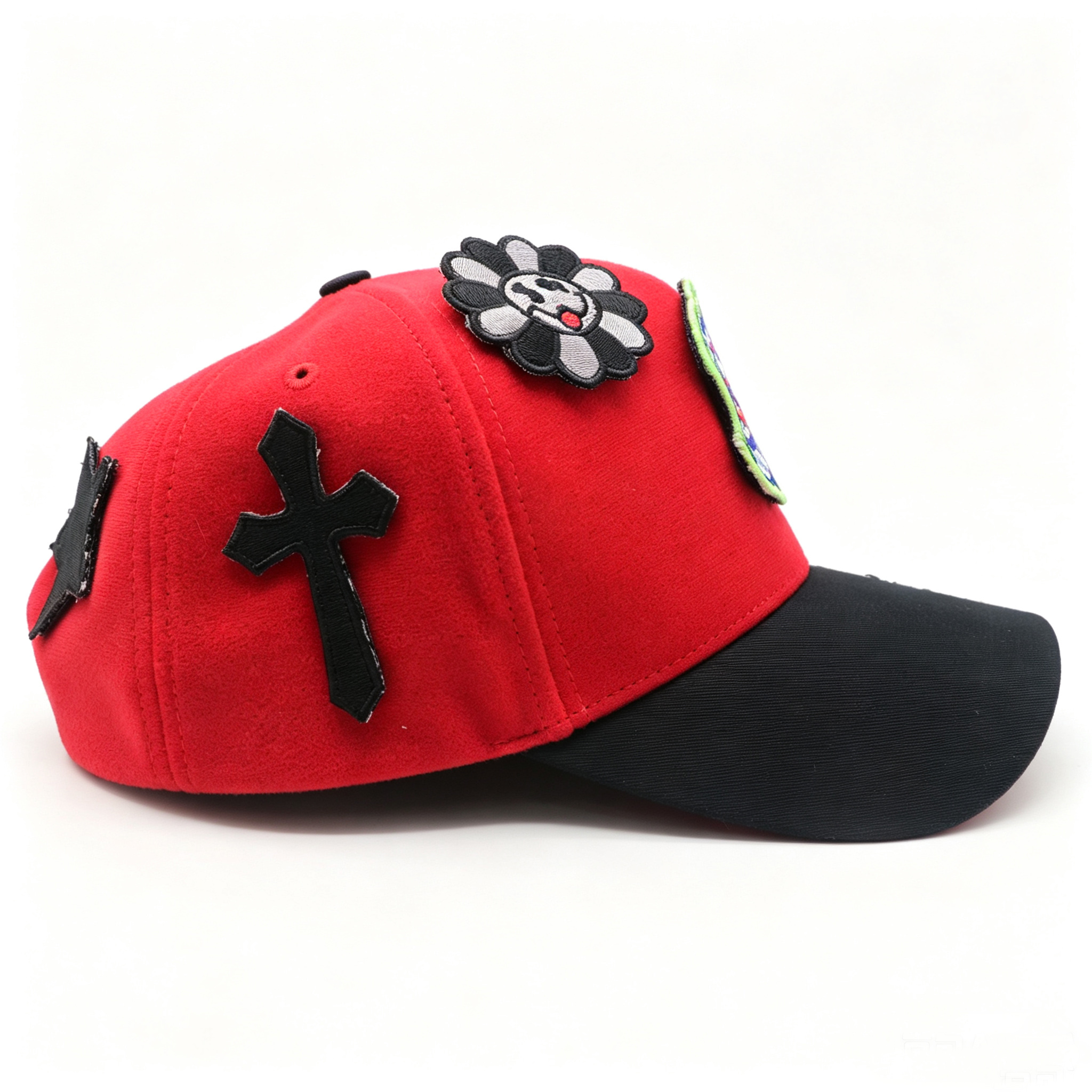 Removable Hook & Loop Patch Baseball Cap,Custom Detachable Patches DIY Assemble Rhinestone Street Trucker Snapback Hat